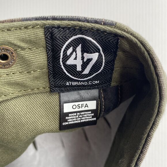 47 Brand Clean Up Los Angeles Lakers Camo Turquoise Adjustable Hat Cap OSFA New - Picture 6 of 6